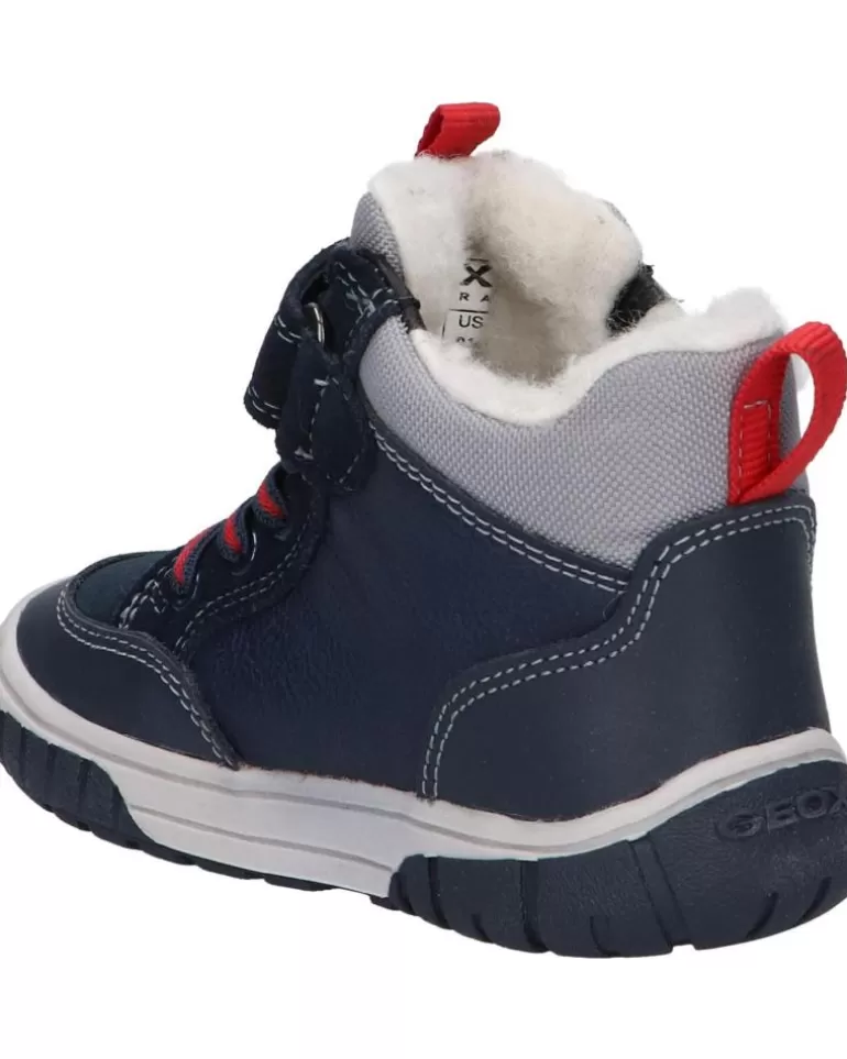 GEOX Deportivas De Niña Y Niño B262Da 022Me B Omar Boy Wpf C0735 Navy-Red New