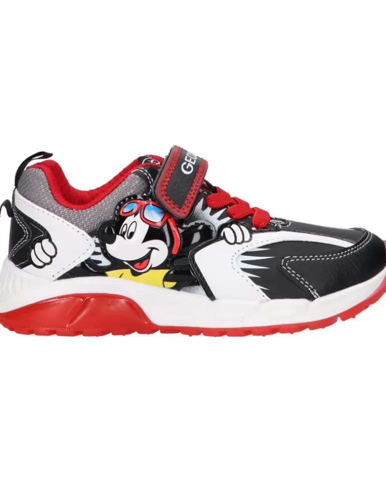 GEOX Deportivas De Niña Y Niño J04Cqb 054Ce J Spaziale Boy C0048 Black-Red Flash Sale