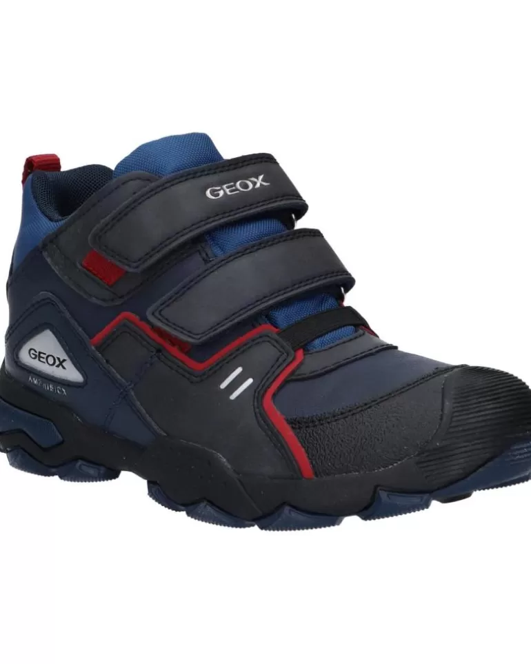 GEOX Deportivas De Niña Y Niño J169Wa 0Mefu J Buller Boy B Abx C4244 Navy-Dk Red Clearance