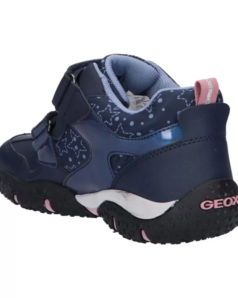 GEOX Deportivas De Niña Y Niño J26H1A 0Bcmn J Baltic Girl B Abx C0694 Navy-Pink Fashion