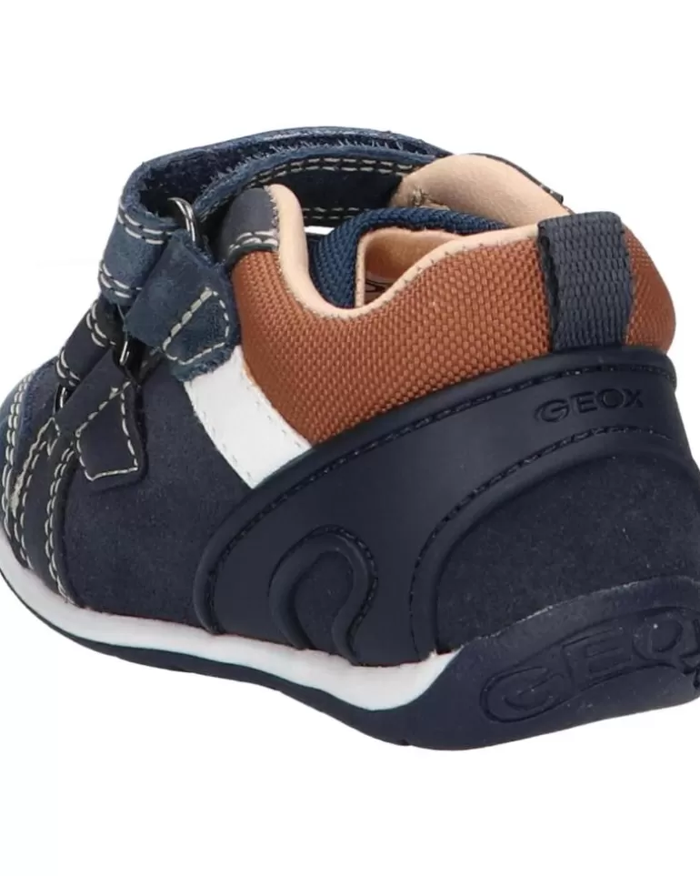 GEOX Deportivas De Niño B160Bb 0Cl22 B Each Boy C4220 Navy-Lt Brown C4220 Navy-Lt Brown Cheap