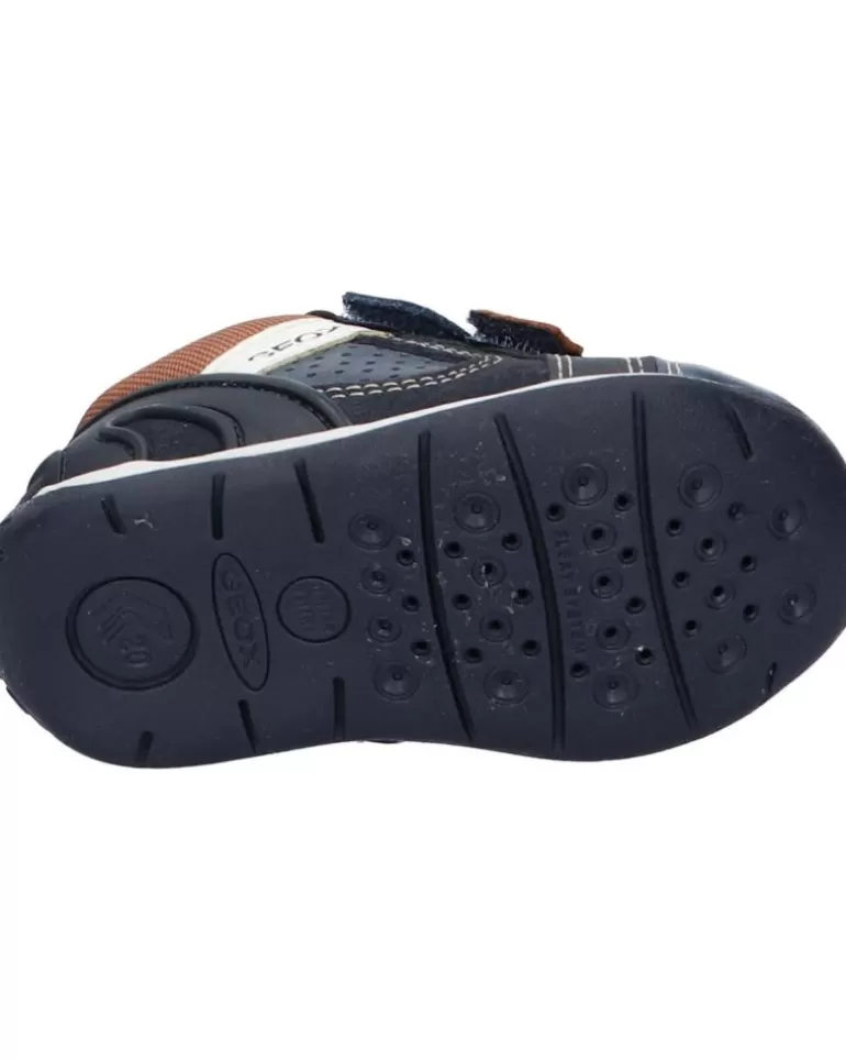 GEOX Deportivas De Niño B160Bb 0Cl22 B Each Boy C4220 Navy-Lt Brown C4220 Navy-Lt Brown Cheap