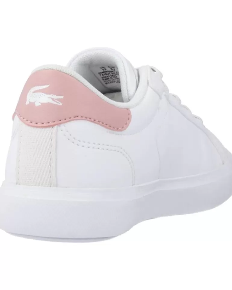 LACOSTE Deportivas De Niña Powercourt 0721 1 Suc Blanco Discount