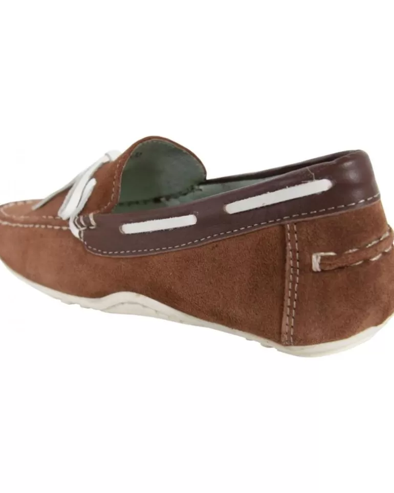 MTNG Mocasines De Mujer Y Niña Y Niño 83515 Ante Marron Oscuro Best Sale