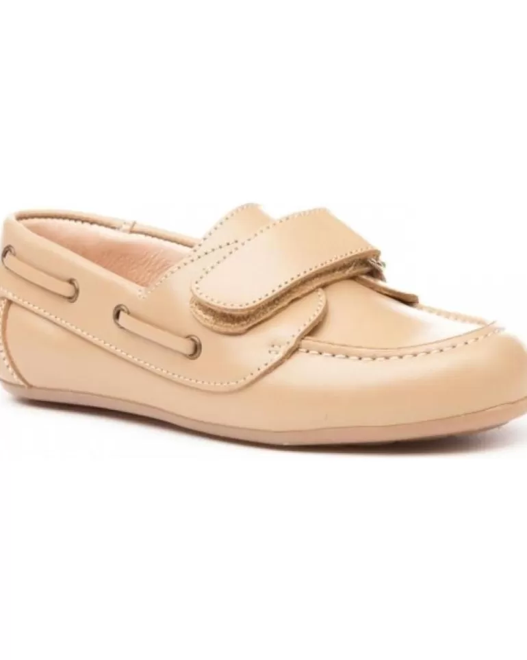 ANGELITOS Nauticos De Niño Nautico Piel 353 Camel New