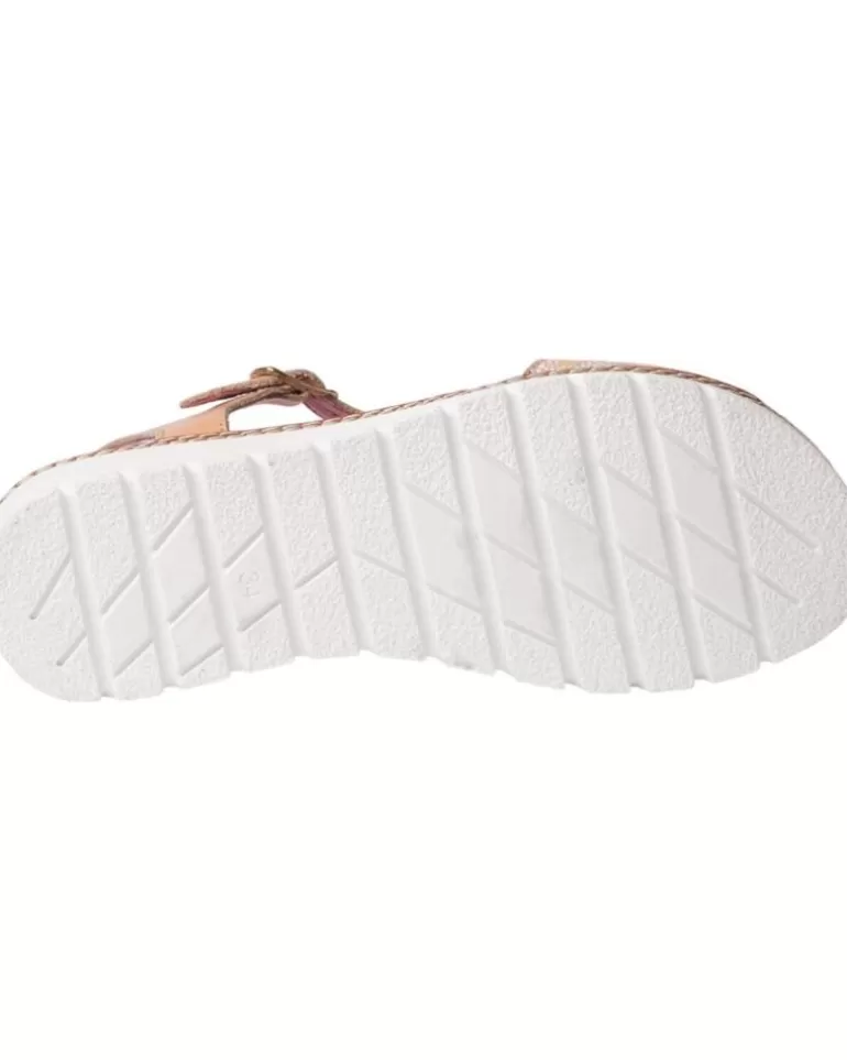 ANGELITOS Sandalias De Mujer Y Niña Sandalia H Flor Ang625 Nude New