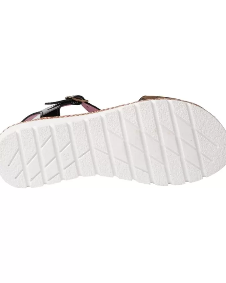 ANGELITOS Sandalias De Mujer Y Niña Sandalia H Leopardo Ang625 Negro Cheap