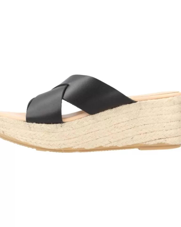 CLARA DURAN Sandalias De Mujer Platafp7Cd Negro Flash Sale