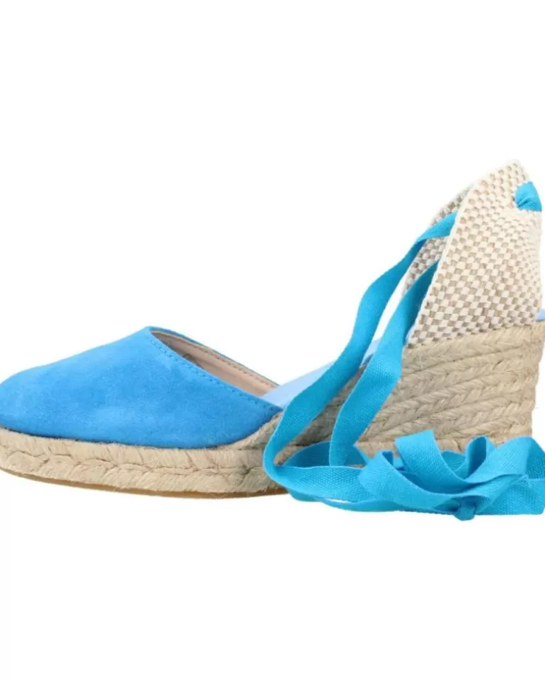 CLARA DURAN Sandalias De Mujer Valensercd Azul Shop