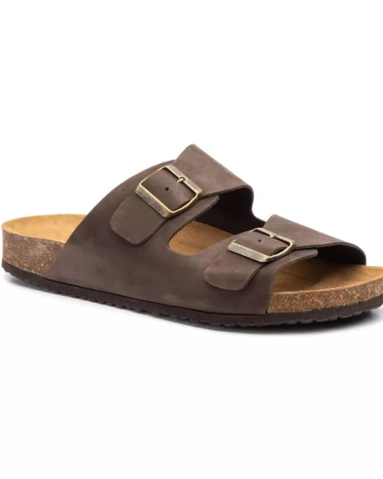 LA VIDA ROSA Sandalias De Hombre Sandalia Plana Marron Cheap
