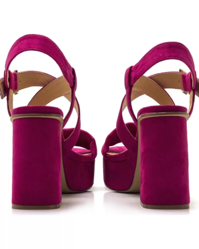MTNG Sandalias De Mujer Sandalia Sindy Plataforma Mustang Morado Shop