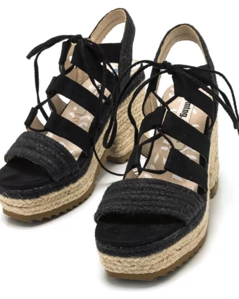 MTNG Sandalias De Mujer Sandalias De Tacón Mustang 50540 Negro Discount