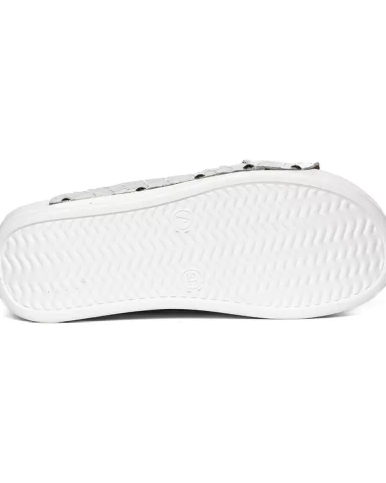 ZUEKOOS Sandalias De Mujer Zueco Tiras Cruzadas Airmax 03-Ice Blanco Discount