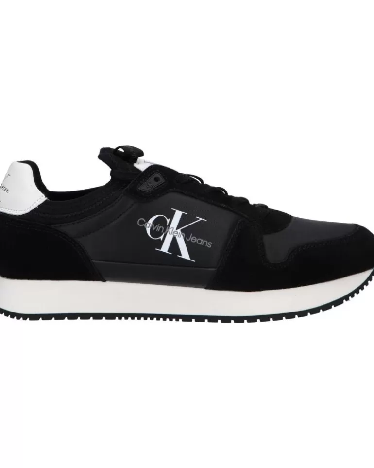 CALVIN KLEIN Zapatillas Deporte De Hombre Ym0Ym00553 Sock Laceup 0Gq Black-Bright White Best Sale