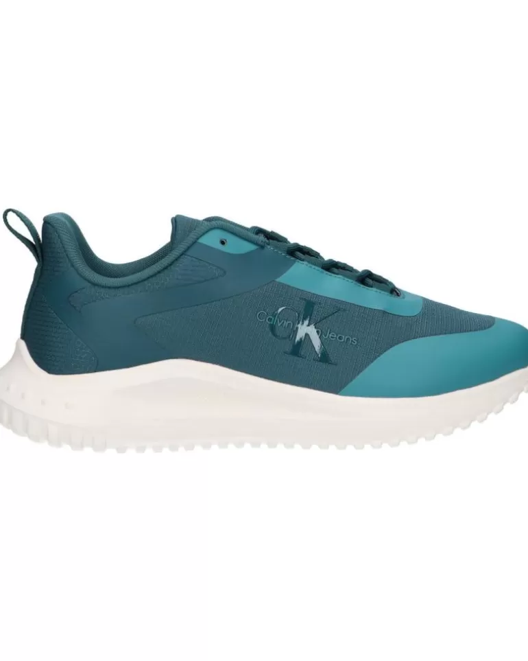 CALVIN KLEIN Zapatillas Deporte De Hombre Ym0Ym00968 Eva Runner Low Lace 0G2 Deep Teal-Creamy White Online
