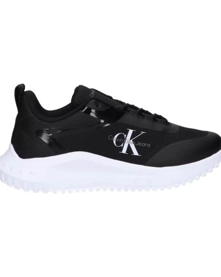 CALVIN KLEIN Zapatillas Deporte De Mujer Yw0Yw01442 Eva Runner Low 0Gm Black-Bright White Hot