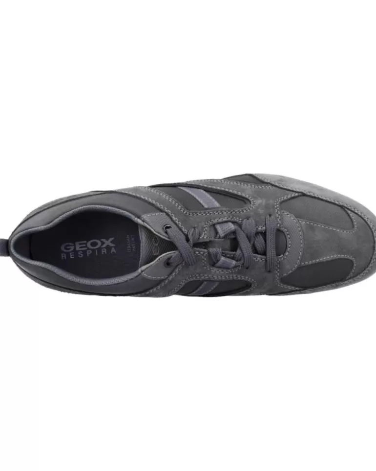 GEOX Zapatillas Deporte De Hombre U023Fb 022Me U Ravex C9004 Anthracite New