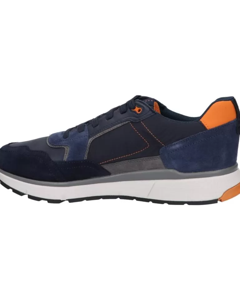 GEOX Zapatillas Deporte De Hombre U16Dqa 022Fu U Dolomia C0659 Navy-Orange Clearance