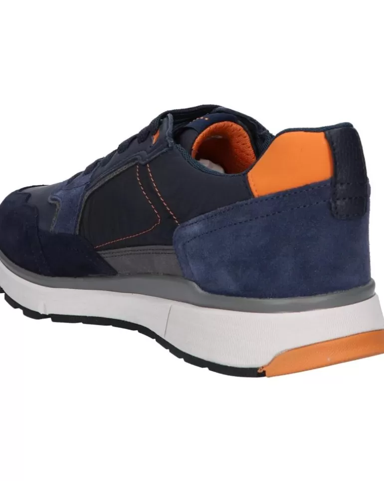 GEOX Zapatillas Deporte De Hombre U16Dqa 022Fu U Dolomia C0659 Navy-Orange Clearance