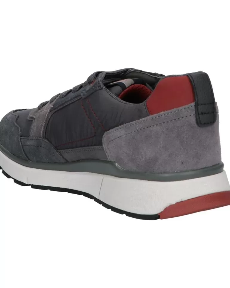 GEOX Zapatillas Deporte De Hombre U16Dqa 022Fu U Dolomia C9A7M Anthracite-Dk Red Best