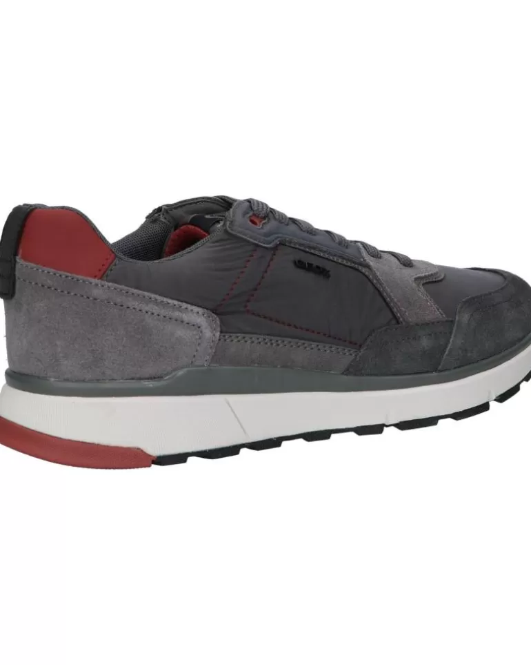 GEOX Zapatillas Deporte De Hombre U16Dqa 022Fu U Dolomia C9A7M Anthracite-Dk Red Best