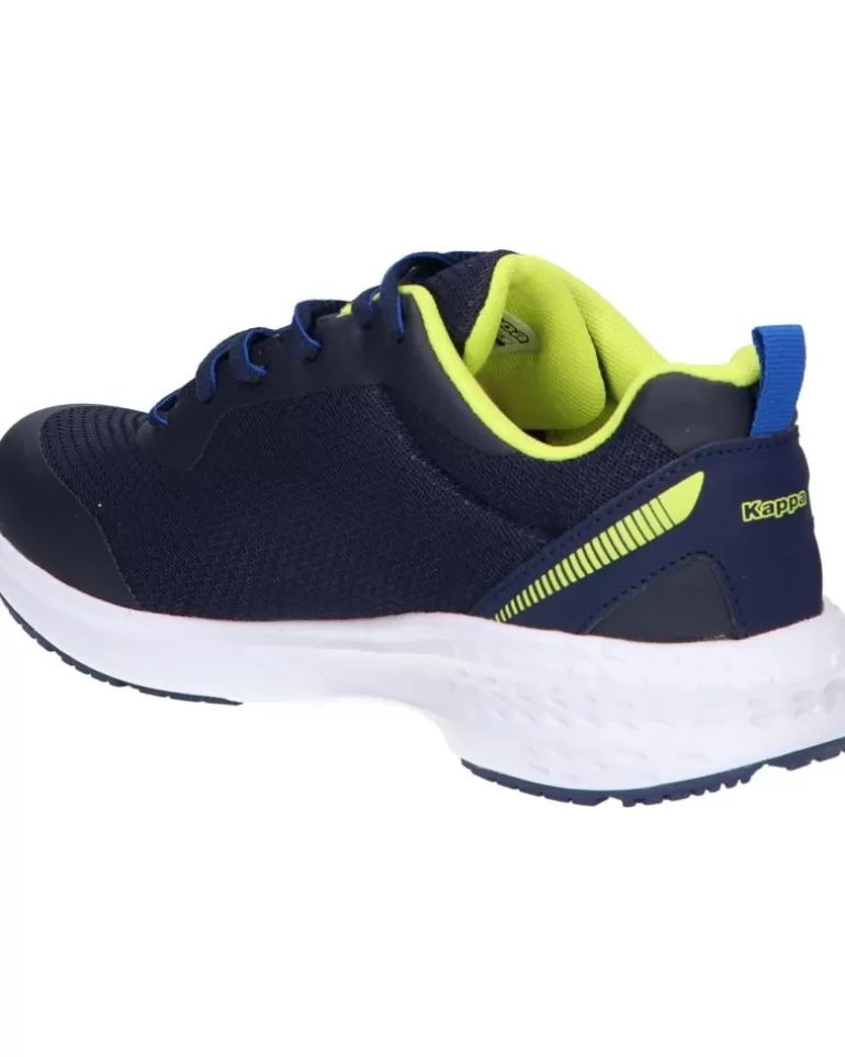 KAPPA Zapatillas Deporte De Mujer Y Niña Y Niño 381F58W Logo Glinch 2 Kid Blue Marine-Green Lime Hot