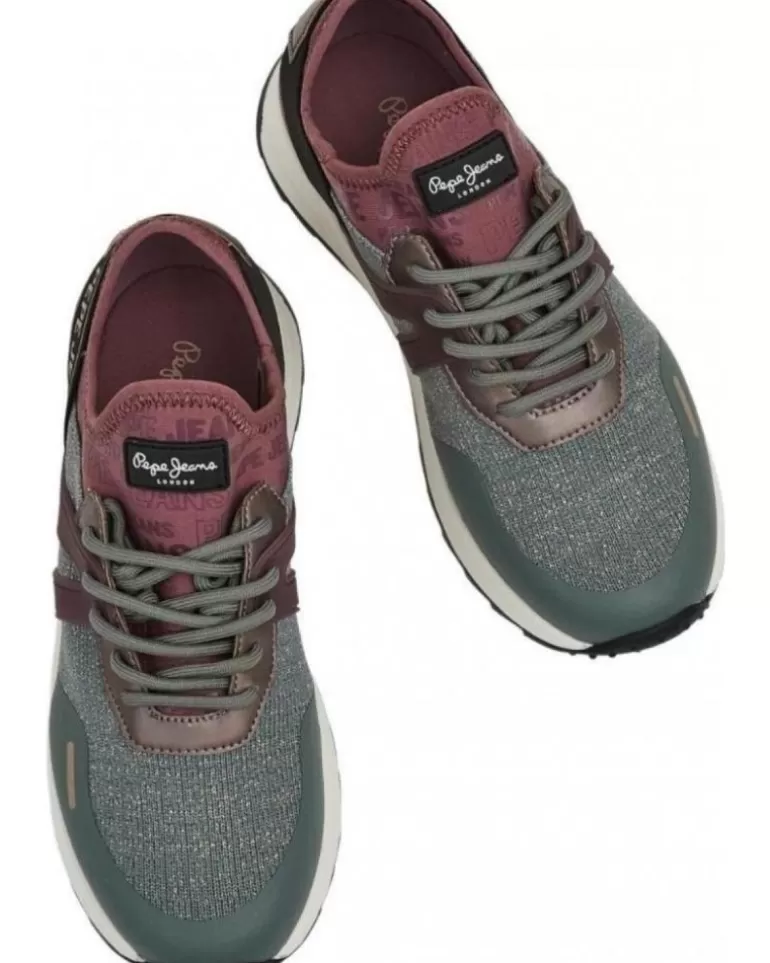 PEPE JEANS Zapatillas Deporte De Mujer Joy Tech Verde Best Sale