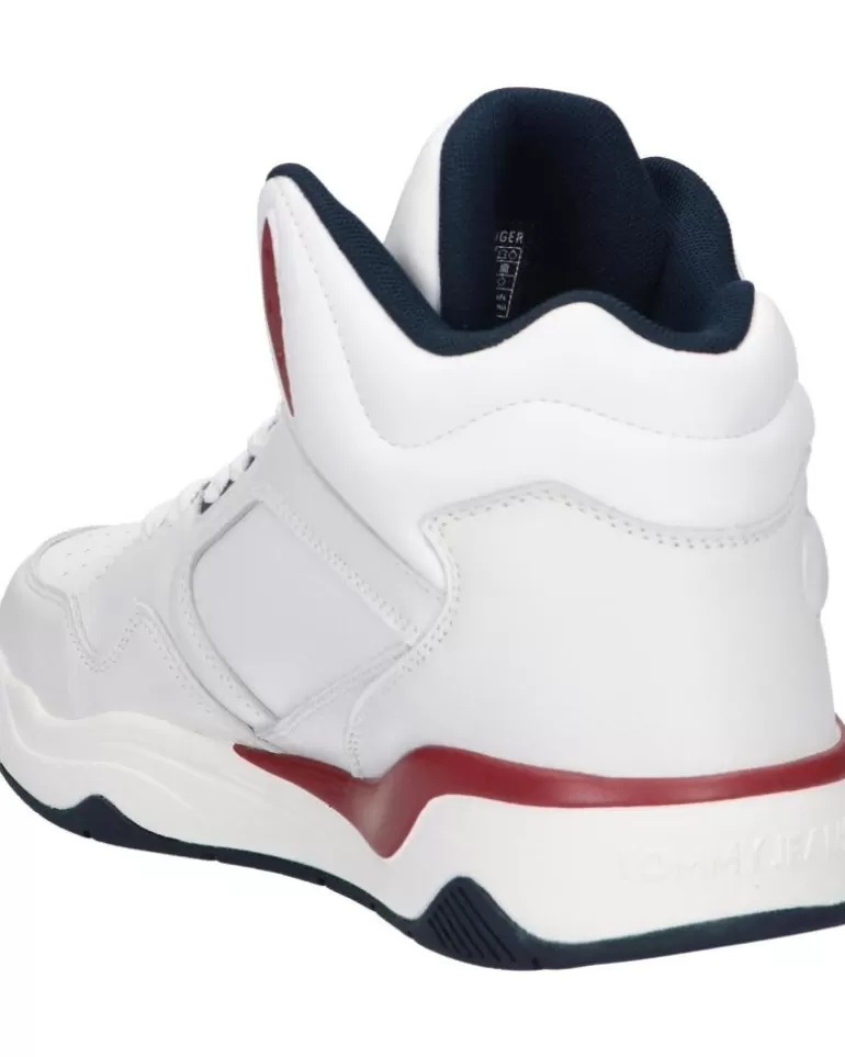 TOMMY HILFIGER Zapatillas Deporte De Hombre Em0Em01318 Basket Mid Top 0G1 Rwb Clearance