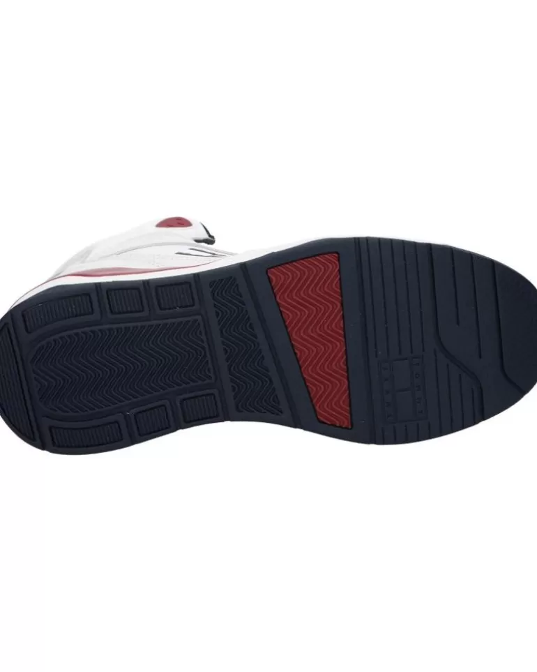 TOMMY HILFIGER Zapatillas Deporte De Hombre Em0Em01318 Basket Mid Top 0G1 Rwb Clearance
