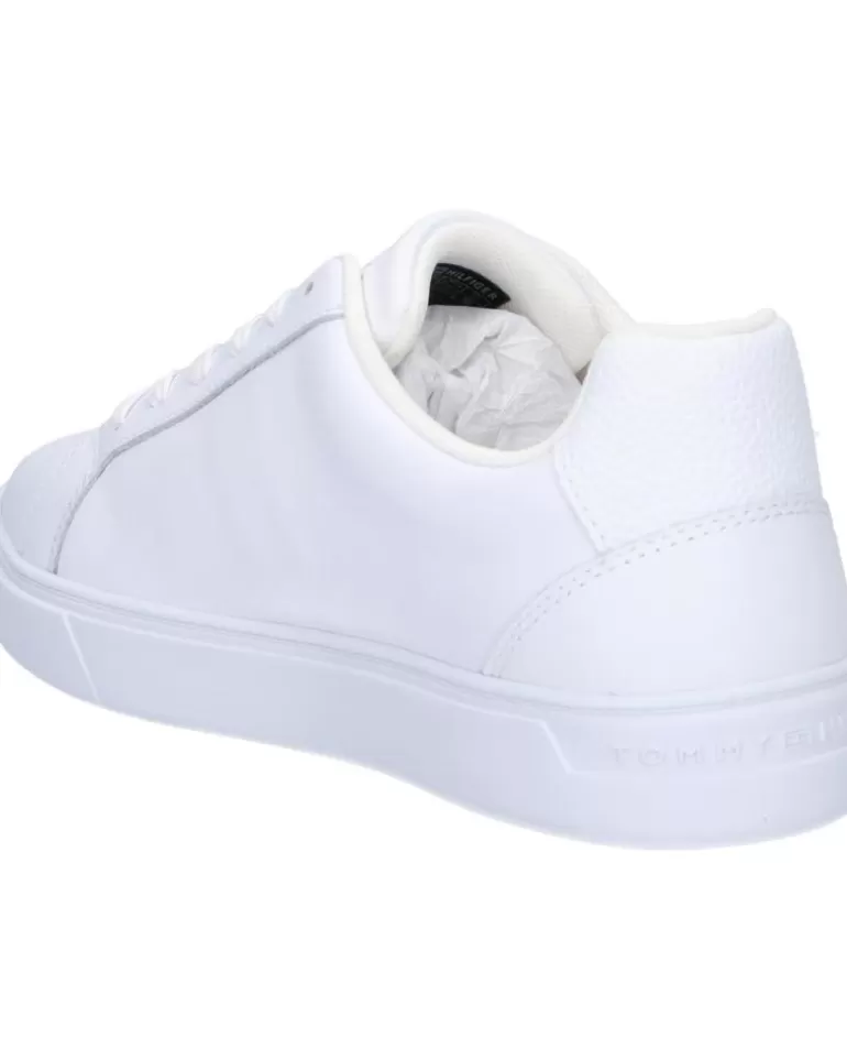 TOMMY HILFIGER Zapatillas Deporte De Mujer Fw0Fw07779 Essential Court Sneaker Stripes Ybs White Best Sale