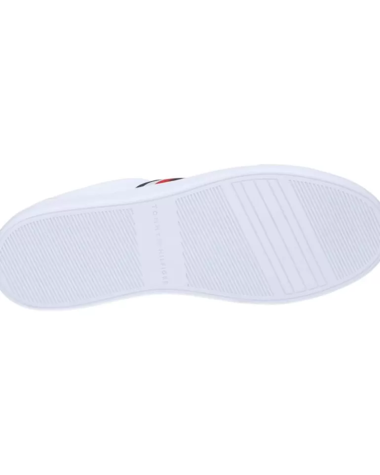 TOMMY HILFIGER Zapatillas Deporte De Mujer Fw0Fw07779 Essential Court Sneaker Stripes Ybs White Best Sale
