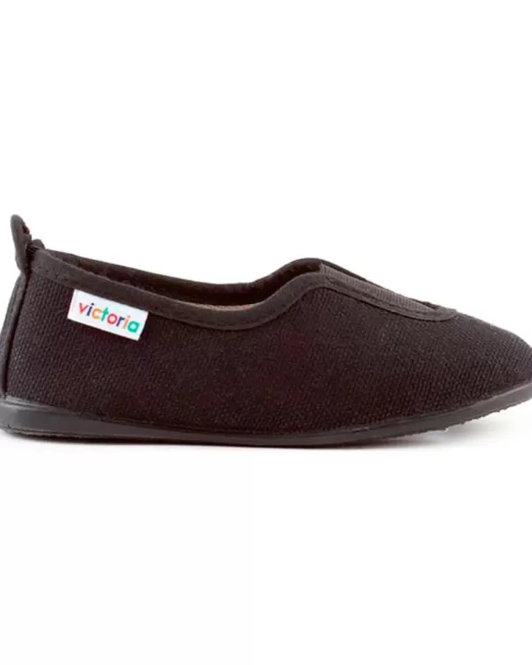 VICTORIA Zapatillas Deporte De Niña Deportiva Gimnasia Lona Eco 104857 Negro Best Sale