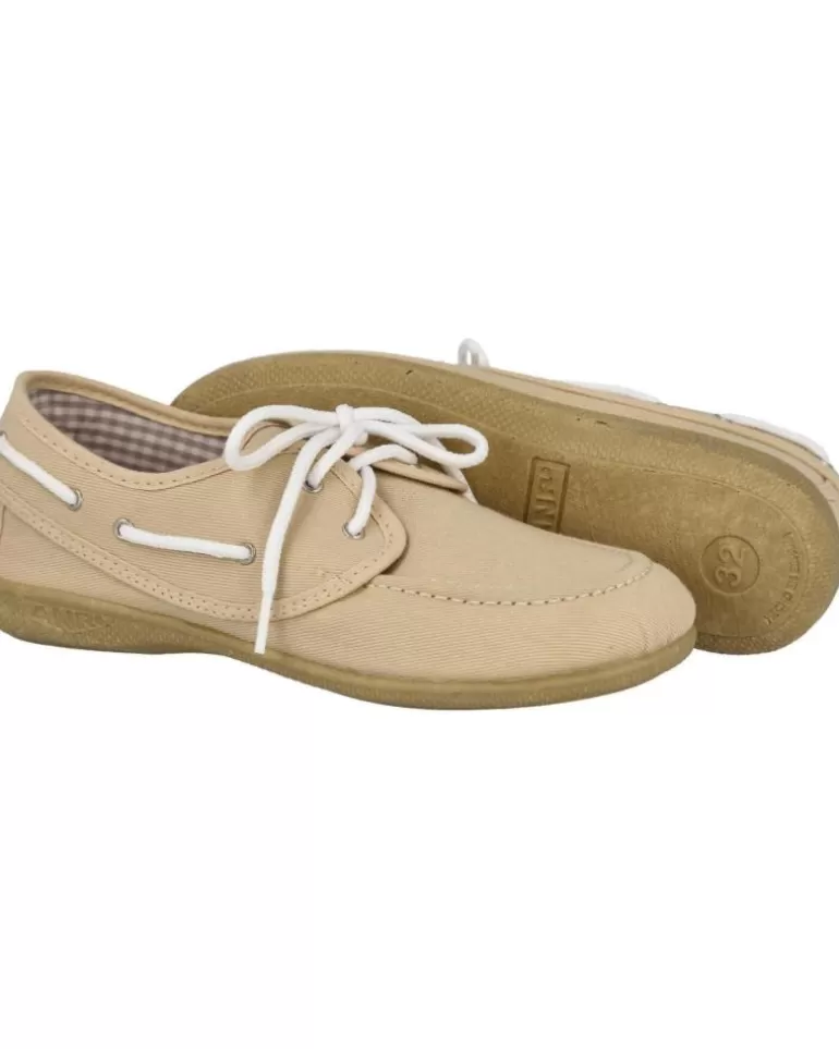 ANDREA RUIZ Zapatos De Niño 645-1 Zapatillas Lona Niño Beig Hot