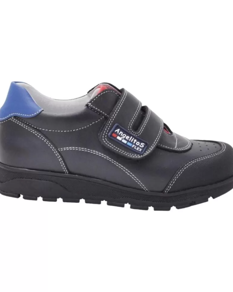 ANGELITOS Zapatos De Niño Deportivo Escolar Piel 903 Marino Hot