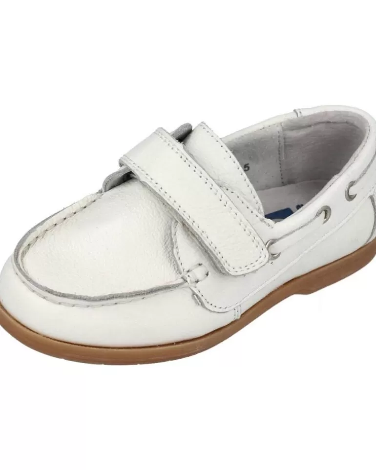 BUBBLE BOBBLE Zapatos De Niño A189-S Nautico Velcro Blanco Cheap
