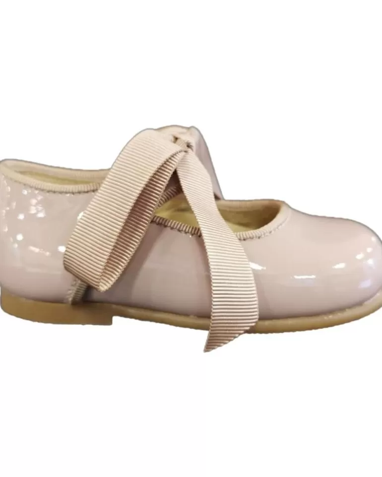 CRIOS Zapatos De Niña 43-14 Mercedes Con Lazo Rosa Shop