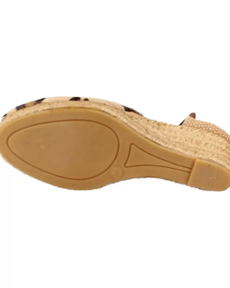 CLARA DURAN Zapatos De Cuña De Mujer Valenleocd Animal Print Fashion