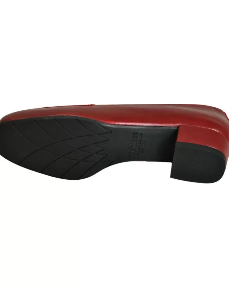 DCHICAS Zapatos De Tacón De Mujer - Mocasin De Tacón De Piel Serpiente Para Mujer Mo Baly Store