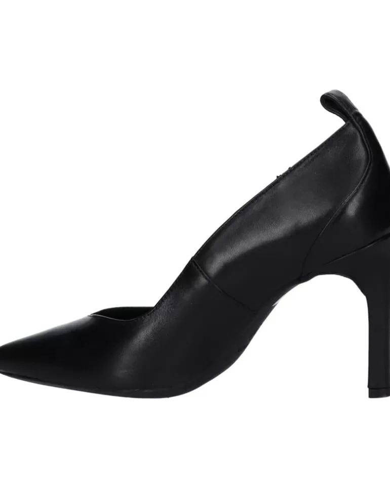 GEOX Zapatos De Tacón De Mujer D268Ue 00085 D Faviola C9999 Black New