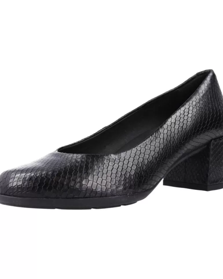 GEOX Zapatos De Tacón De Mujer D New Annya Mid A Negro Best