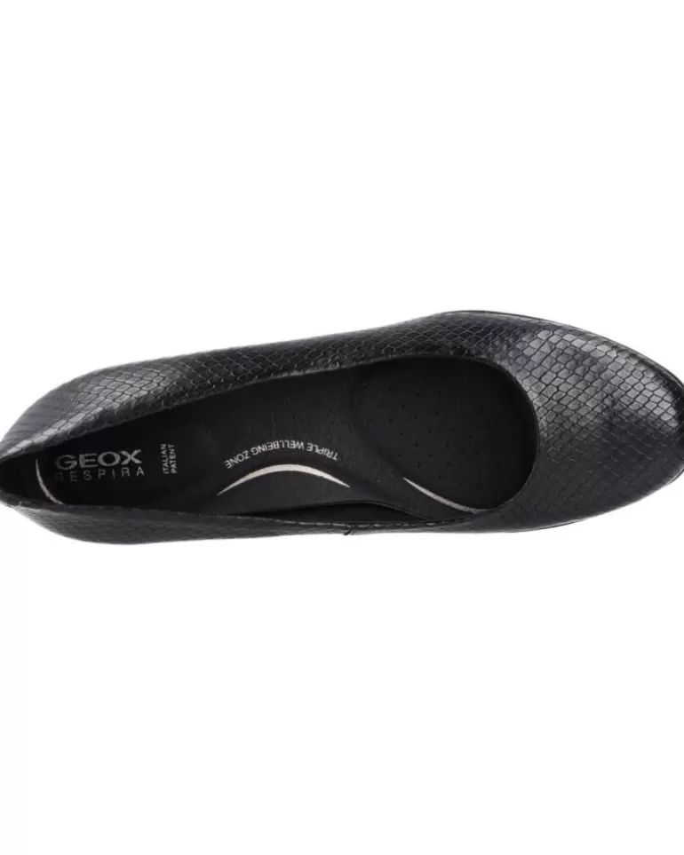 GEOX Zapatos De Tacón De Mujer D New Annya Mid A Negro Best