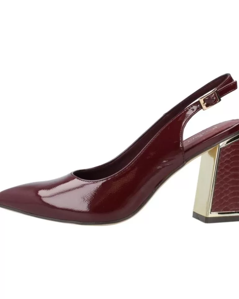 MENBUR Zapatos De Tacón De Mujer 24653M Burdeos Flash Sale