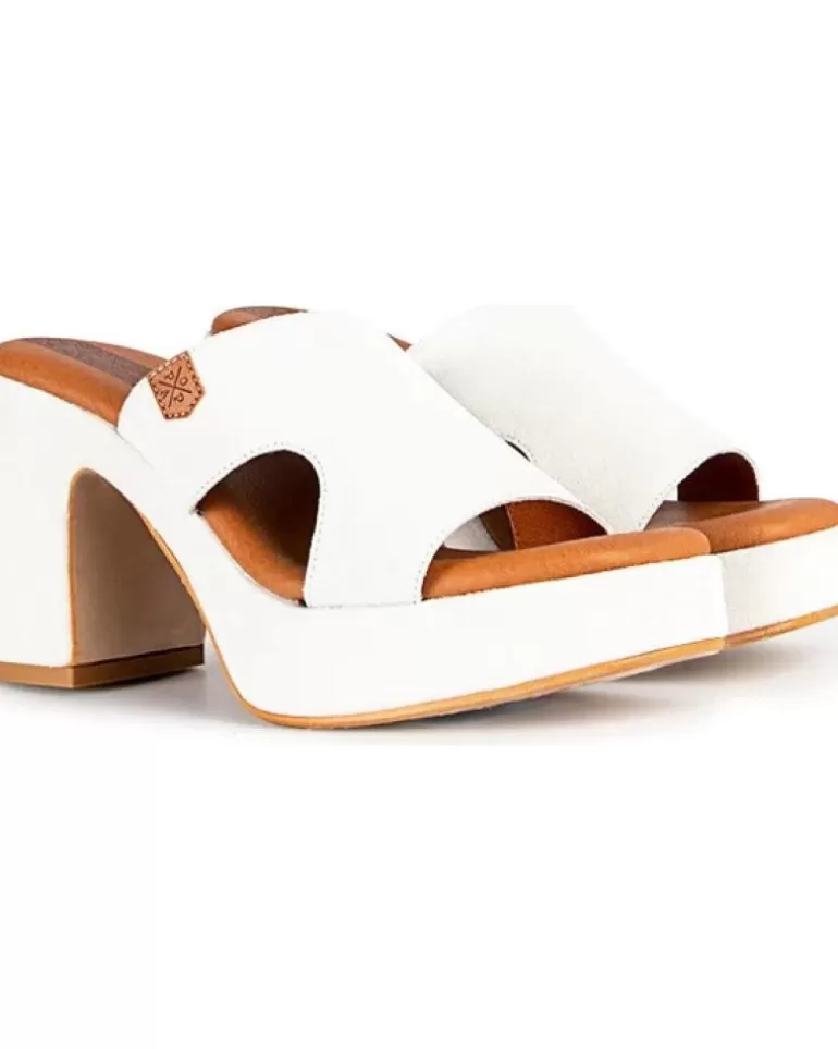 POPA Zapatos De Tacón De Mujer Cuña Tacón Padawan Serraje Blanco Ct27803001 Color Unico Hot