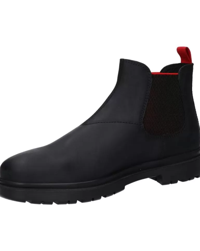 GEOX Zapatos De Hombre U16Dda 000Ff U Andalo C0048 Black-Red Flash Sale