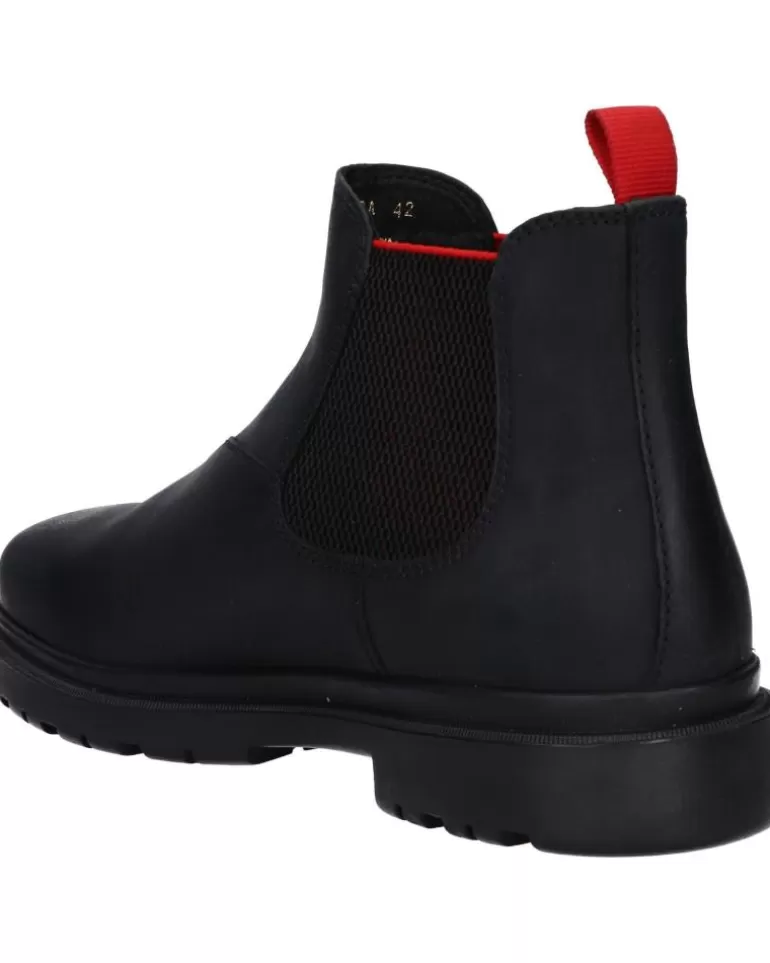GEOX Zapatos De Hombre U16Dda 000Ff U Andalo C0048 Black-Red Flash Sale