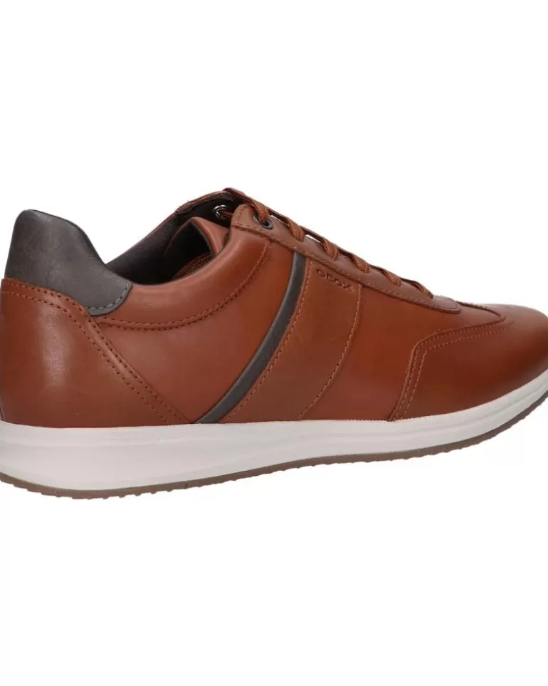 GEOX Zapatos De Hombre U16H5A 05443 U Avery C0169 Brown-Cognac Sale