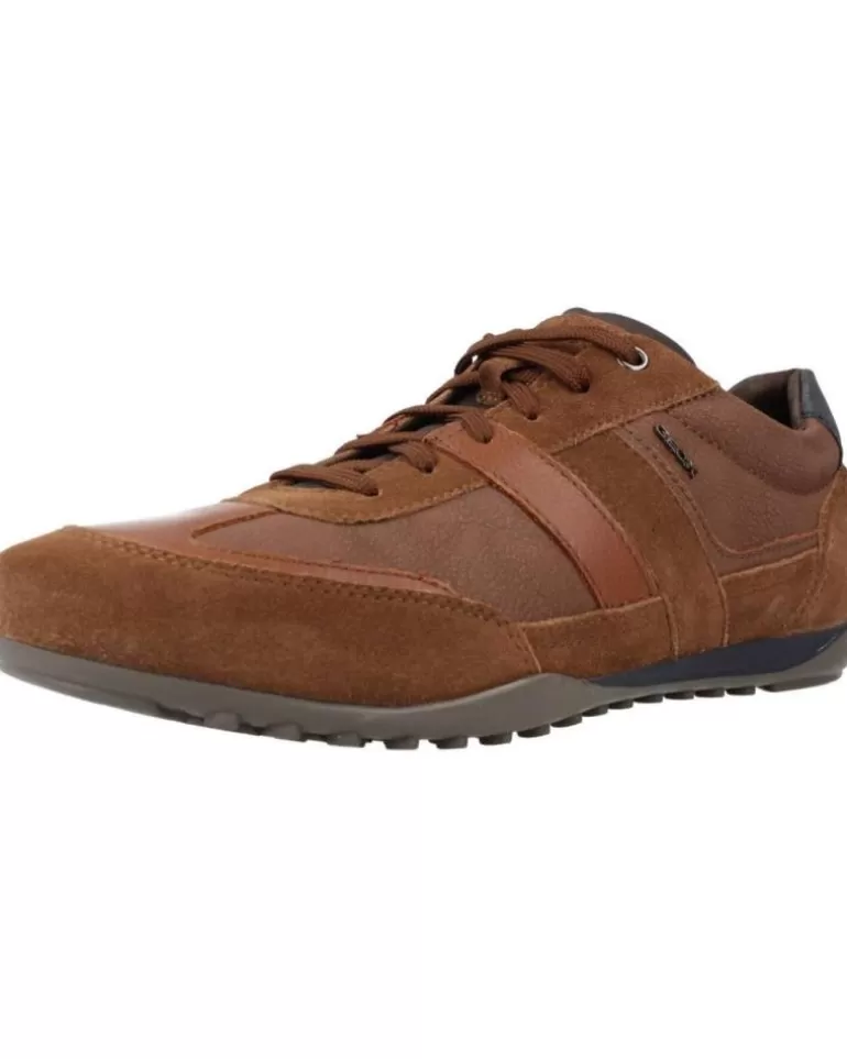 GEOX Zapatos De Hombre U Wells B- Suede Marron Cheap