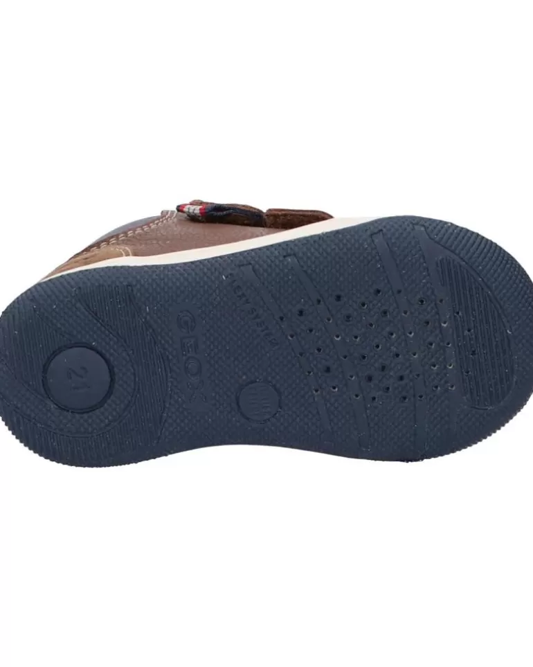 GEOX Zapatos De Niña Y Niño B261La 04622 B New Flick Boy C0947 Brown-Navy Sale