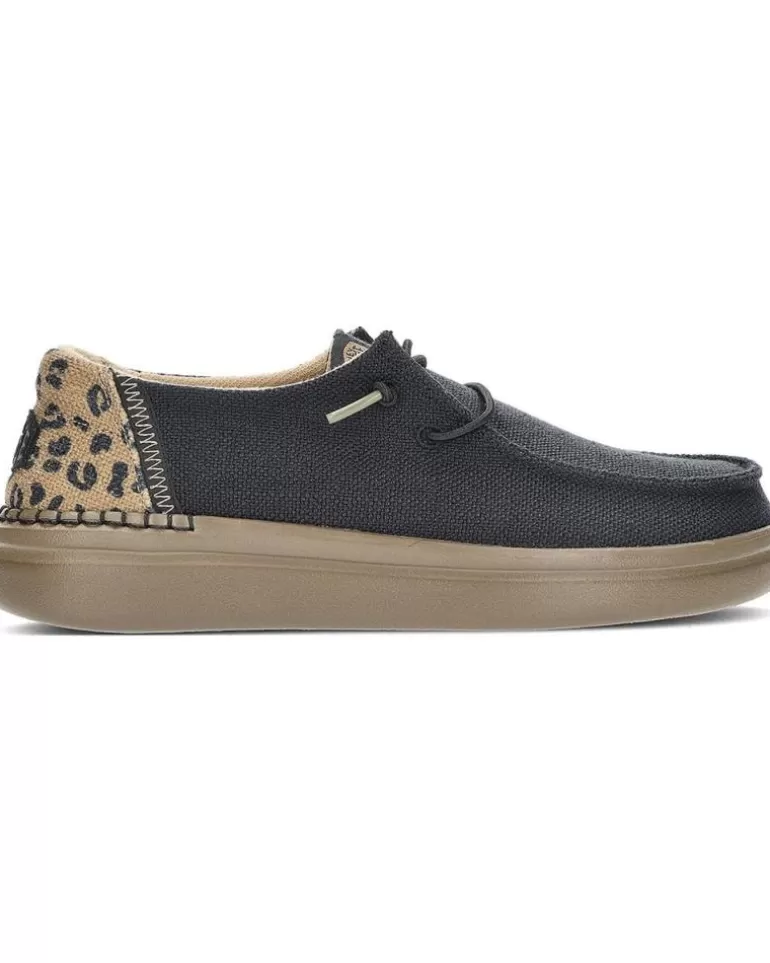 HEY DUDE Zapatos De Mujer Zapatos Dude Wendy Rise Leo 40204 Black Clearance