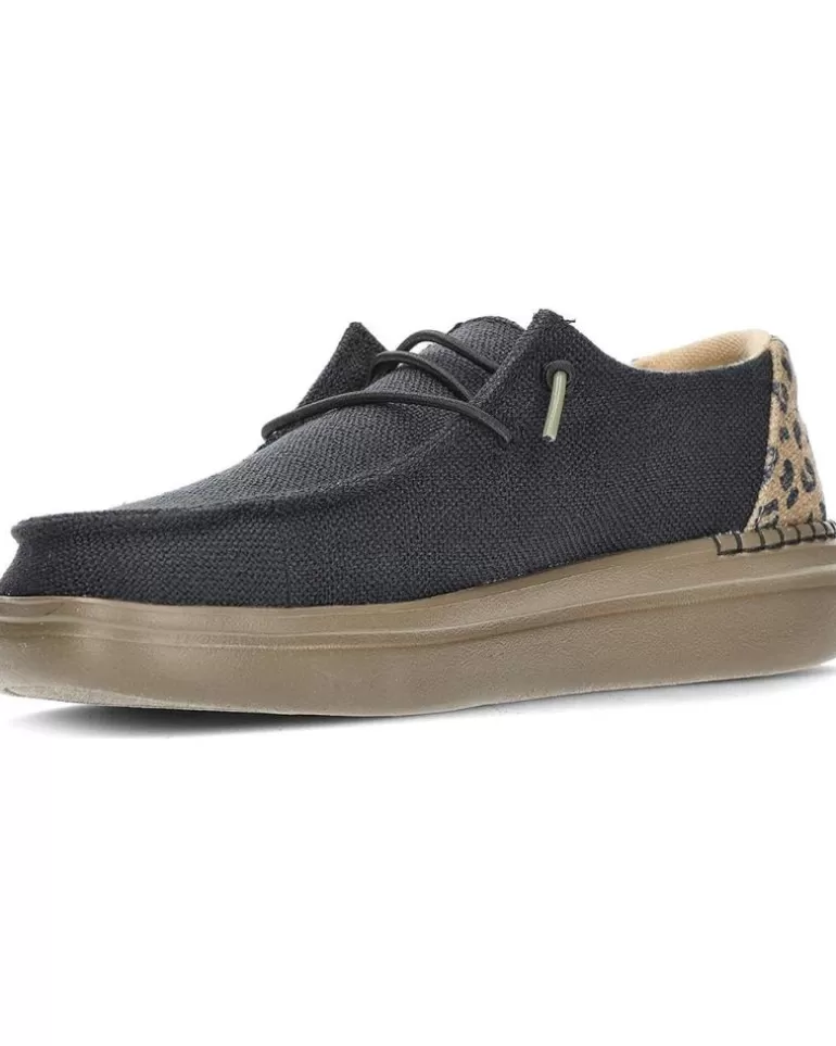 HEY DUDE Zapatos De Mujer Zapatos Dude Wendy Rise Leo 40204 Black Clearance